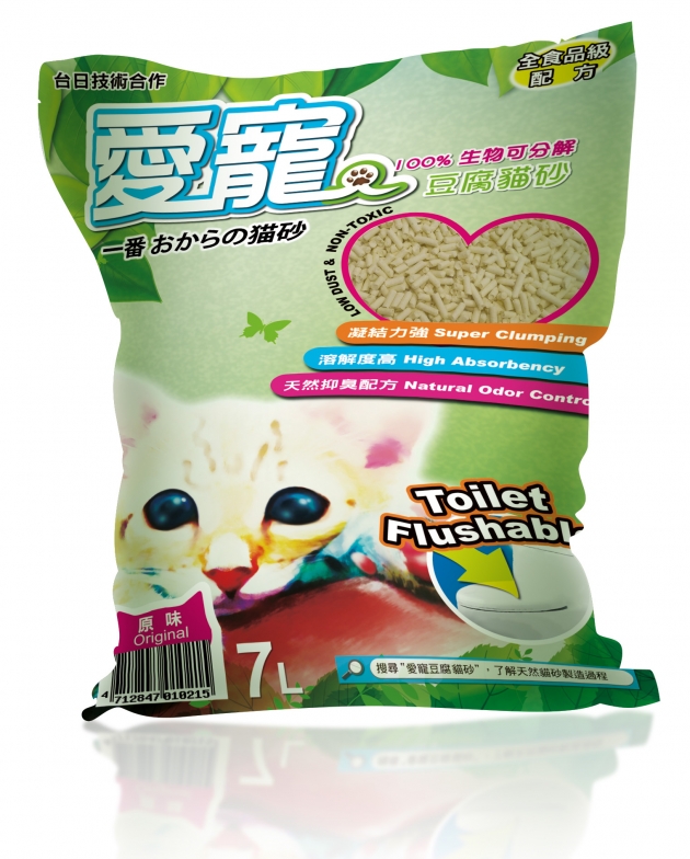 【免運】愛寵豆腐砂-綠茶 6包 1