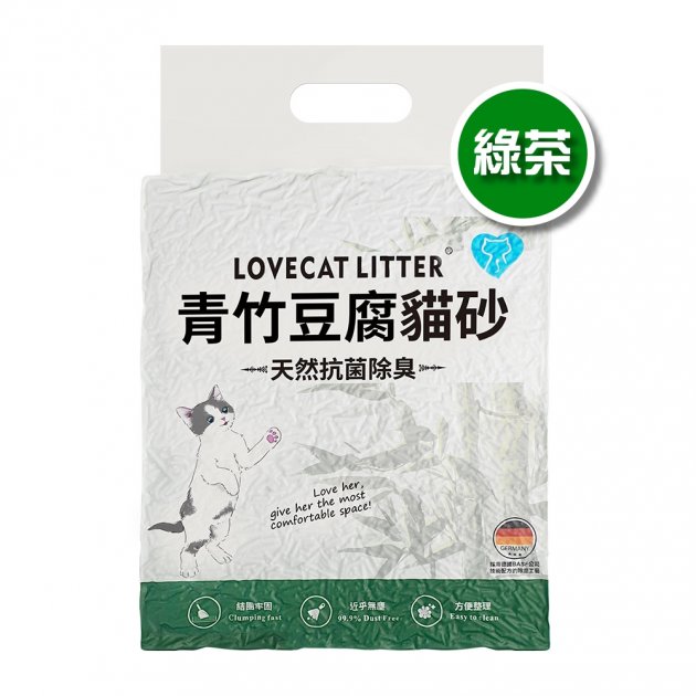 LOVECAT青竹豆腐貓砂-綠茶(全新包裝) 1
