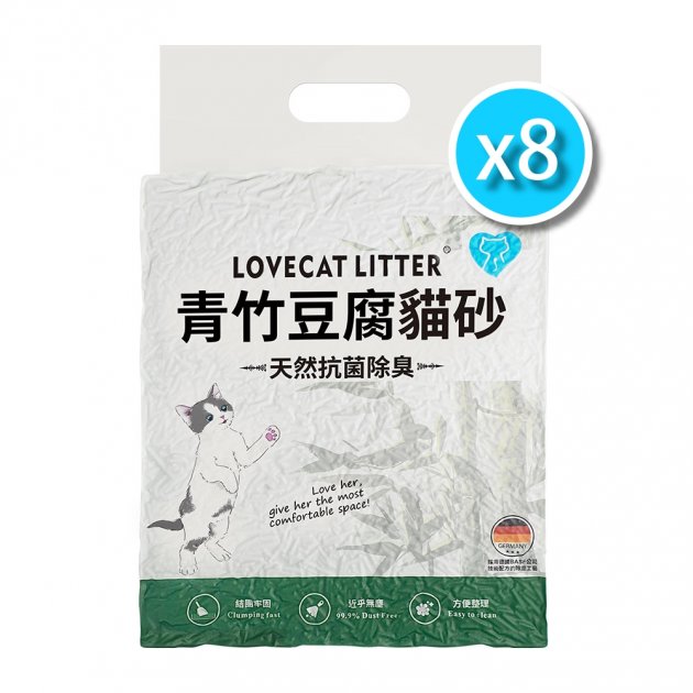 【免運】【全新包裝】LOVECAT青竹豆腐貓砂-2.4kgx8包 1