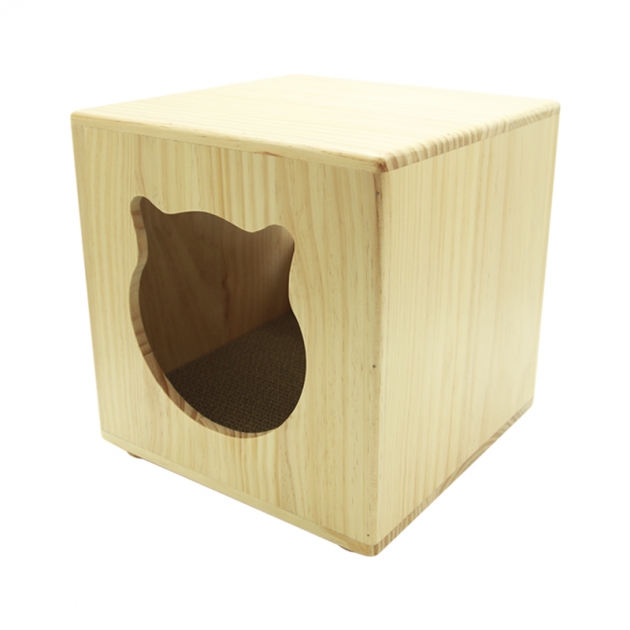 可愛貓窩造型椅(內附抓板) 1