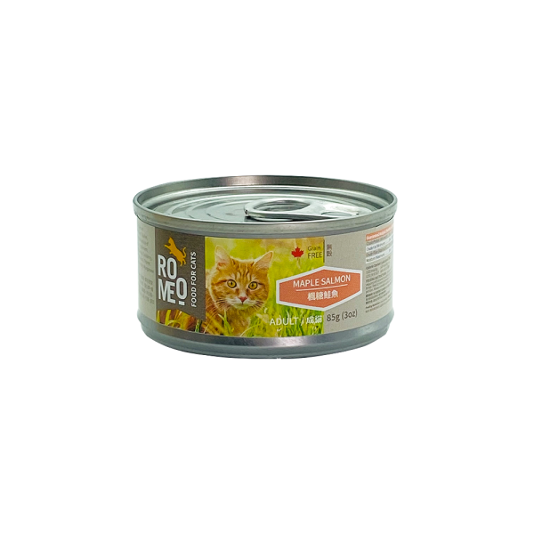 羅密歐主食貓罐-成貓-楓糖鮭魚 85g